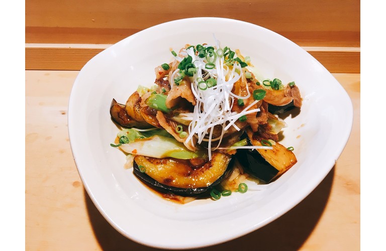 ナスのピリ辛炒め